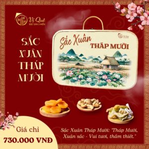 Giỏ quà tết 2026 Vị Quê - SẮC XUÂN THÁP MƯỜI