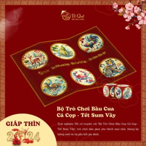 Bộ Trò Chơi Bầu Cua Cá Cọp - Tết 2025 Sum Vầy