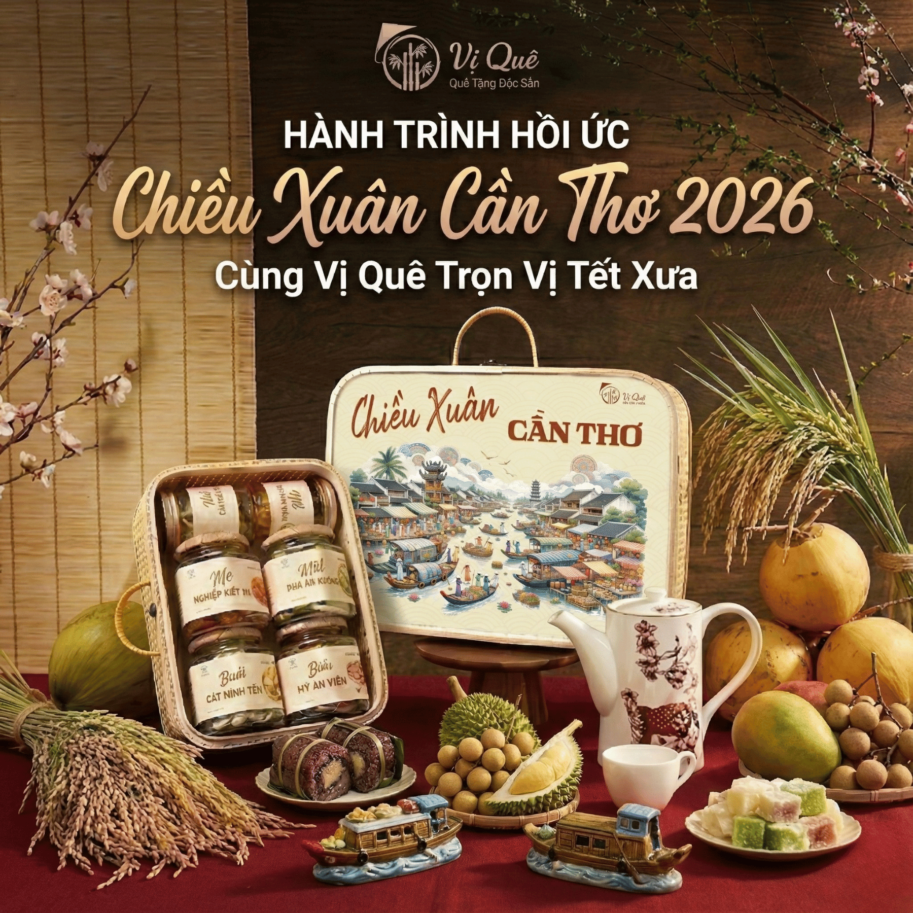 Giỏ quà tết 2026 Vị Quê - CHIỀU XUÂN CẦN THƠ