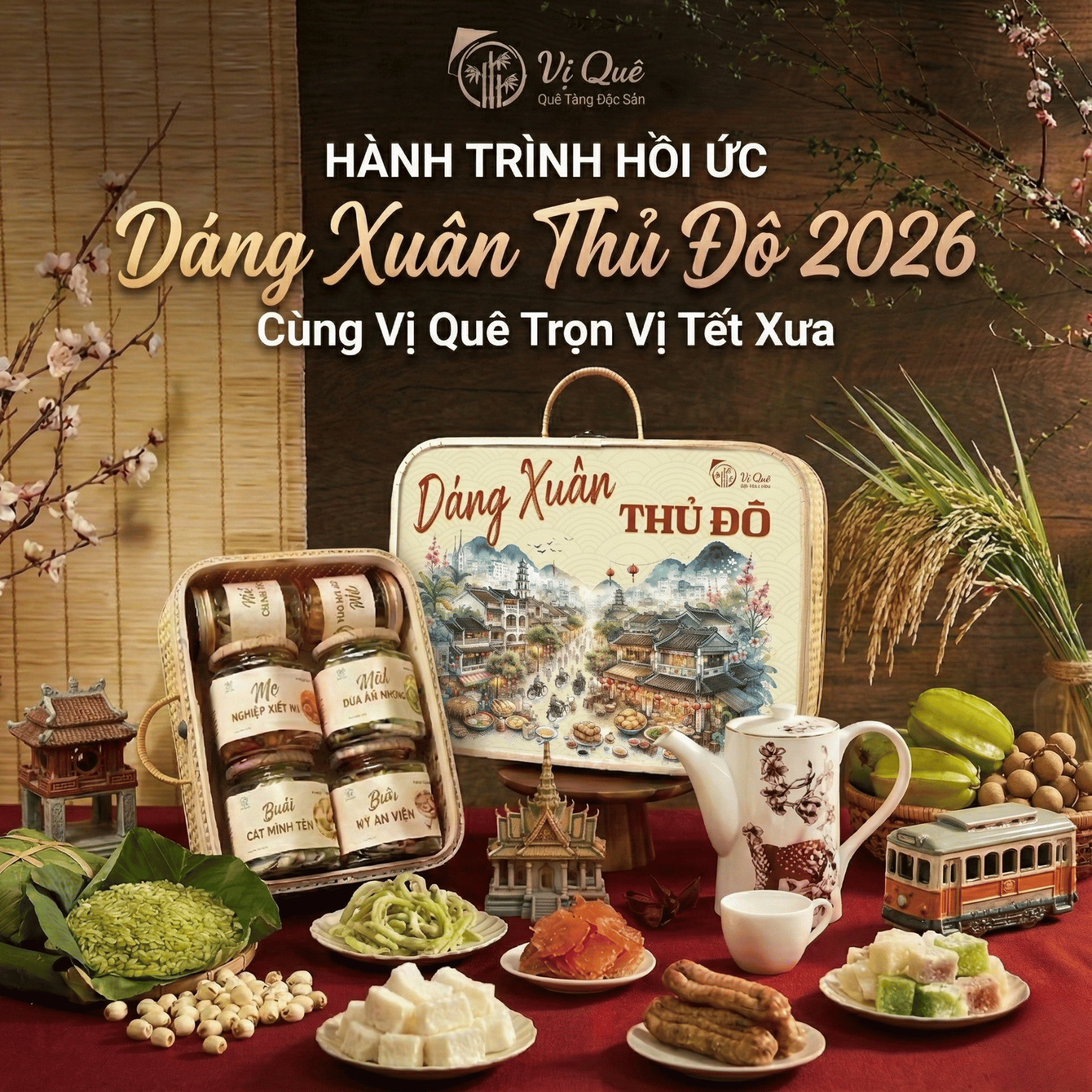 Giỏ quà tết 2026 Vị Quê - DÁNG XUÂN THỦ ĐÔ