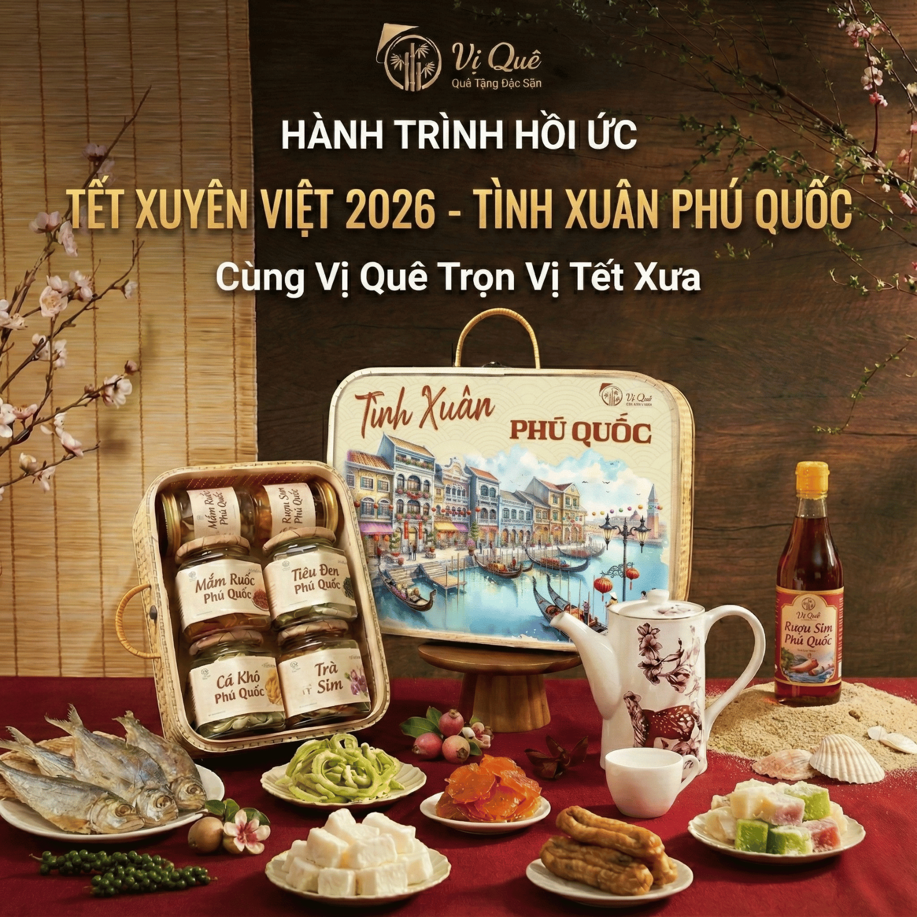 Giỏ quà tết 2026 Vị Quê - TÌNH XUÂN PHÚ QUỐC
